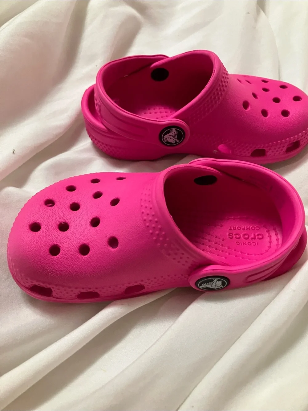 CROCS Kids Classic Clog Sandals in Hot Pink